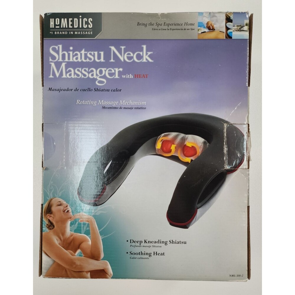 Homemedics Shiatsu Neck Massager with Heat NMS-300-2